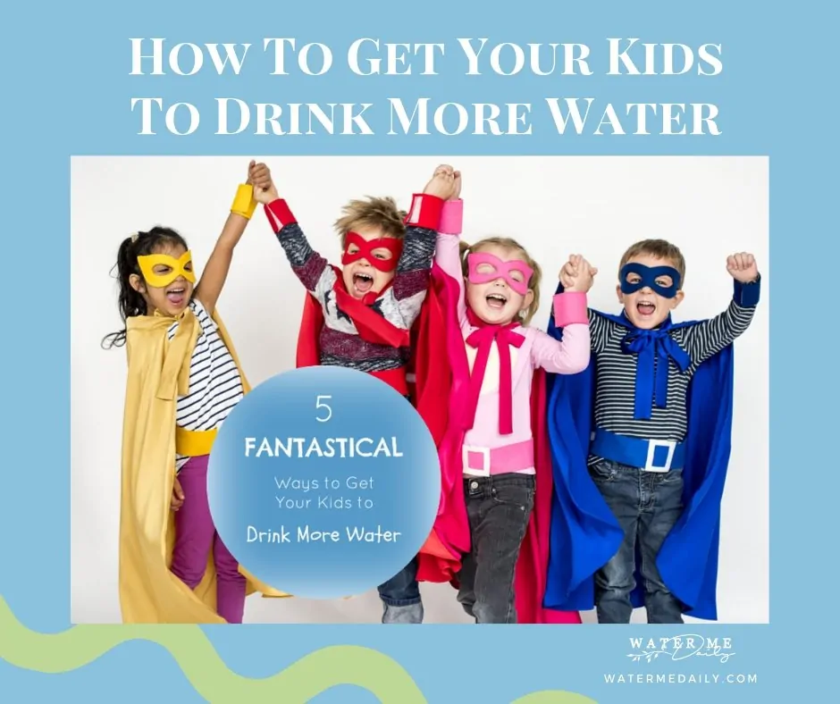 Kids dressed up like super heroes cheering with arms up