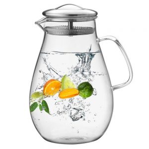 glass pitcher cold hot with lid