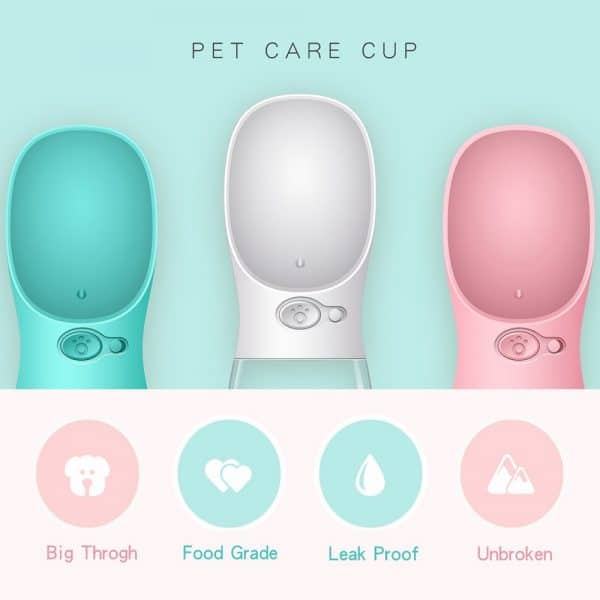 Pet Portable Water Bottle Drink With Bowl Dispenser Leak Proof - Image 2