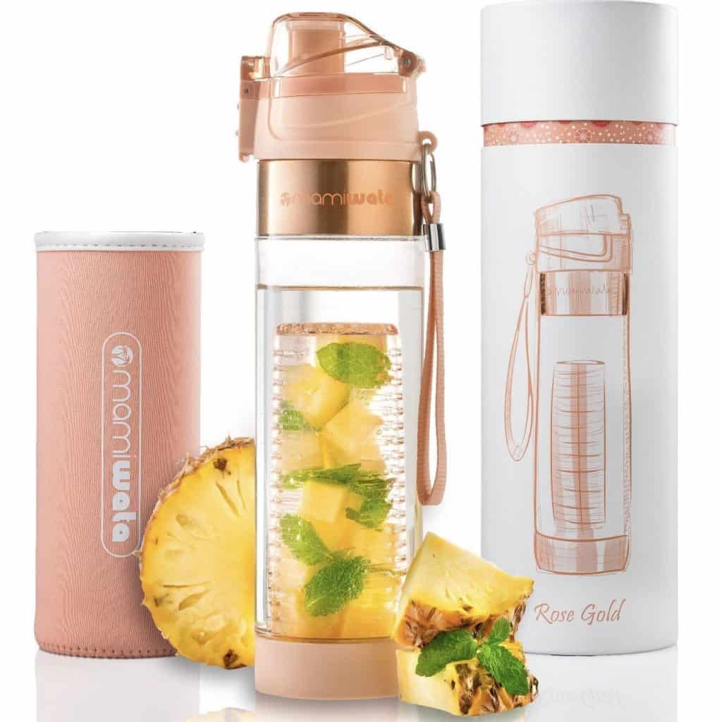 Mami Wata Infuser Water Bottle With Insulating Sleeve 24oz And Recipe Book Water Me Daily